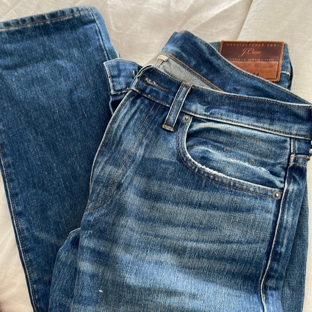 J. Crew 484 Distressed Jeans, 30x30